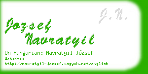jozsef navratyil business card