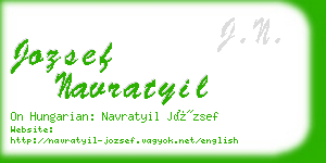 jozsef navratyil business card